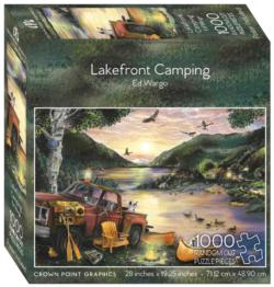 Lakefront Camping Vehicles Jigsaw Puzzle