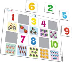 Learn to Count: Numbers 1 - 10 Educational Tray Puzzle