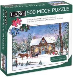Magical Evening Winter Jigsaw Puzzle