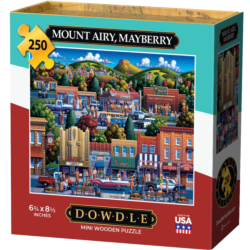 Mt Airy, Mayberry Mini Puzzle Nostalgic & Retro Jigsaw Puzzle