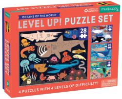 Oceans of the World Level Up! Puzzle Multipack Animals Jigsaw Puzzle