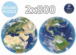 Planet Earth Round Puzzle Multi-Pack Maps & Geography Jigsaw Puzzle