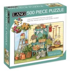 Potters Bench Flower & Garden Jigsaw Puzzle
