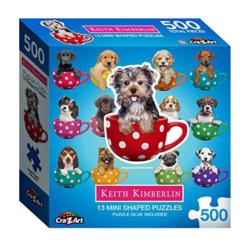 Pups in Cups Dogs Shaped Puzzle