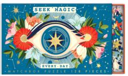 Seek Magic Every Day Matchbox Puzzle Fantasy Glitter / Shimmer / Foil Puzzles