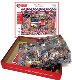 Stars and Stripes Patriotic Jigsaw Puzzle
