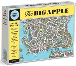 The Big Apple Maze Puzzle Maps & Geography Jigsaw Puzzle