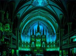 Norte Dame De Montreal Canada Landmarks & Monuments Glow in the Dark Puzzle