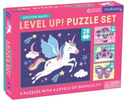 Unicorn Magic Level Up! Puzzle Multipack Hot Air Balloon Jigsaw Puzzle