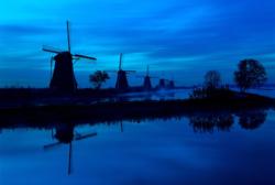 Windmill, Netherlands Travel Glow in the Dark Puzzle