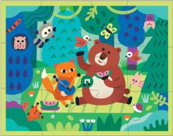 Woodland Picnic to Go Puzzle Forest Animal Jigsaw Puzzle