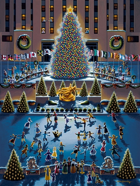 Winter Fun (Rockefeller Center) Jigsaw Puzzle 