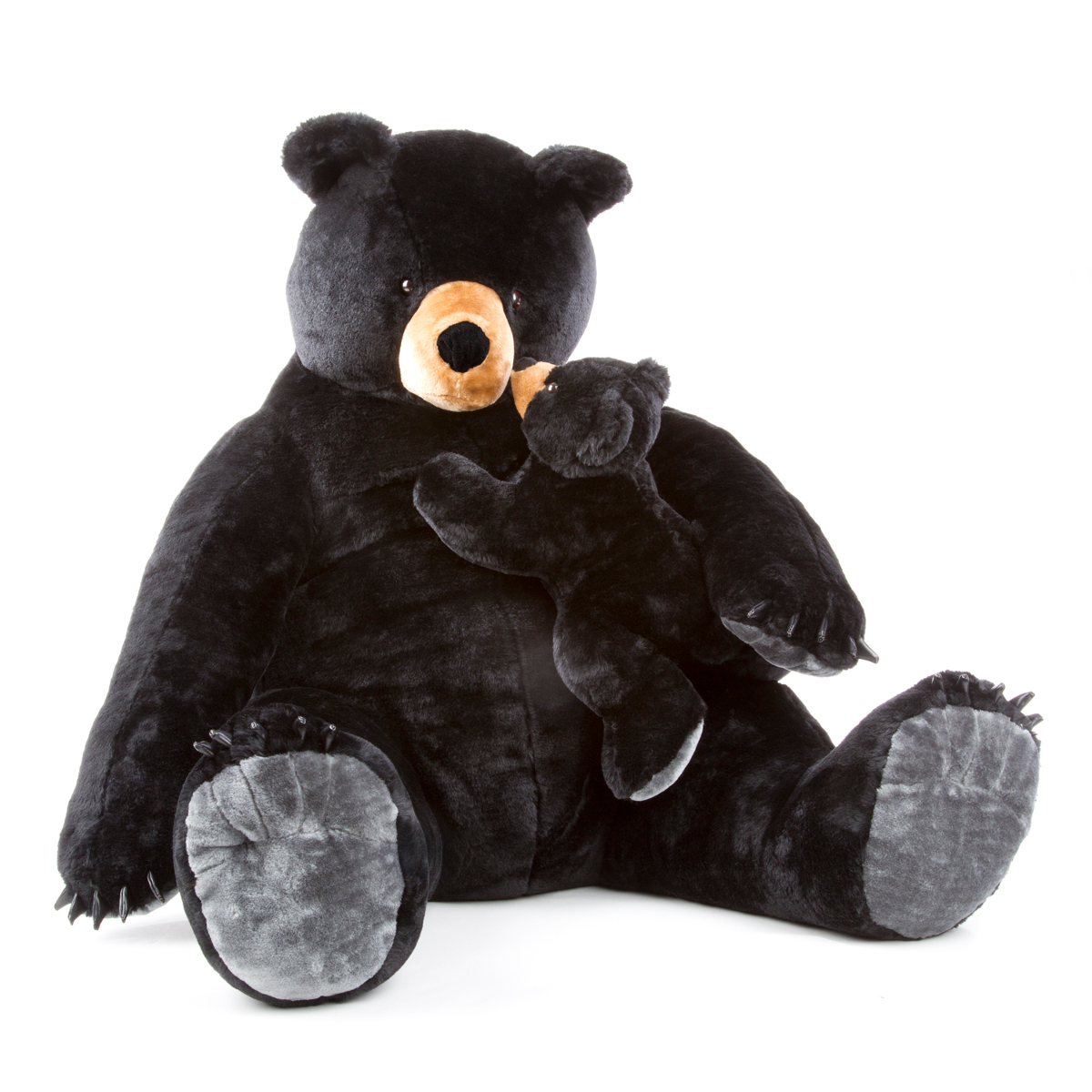 realistic black bear plush