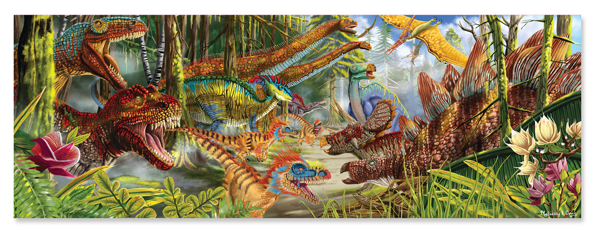 Dinosaur World - Scratch and Dent Dinosaurs Jigsaw Puzzle