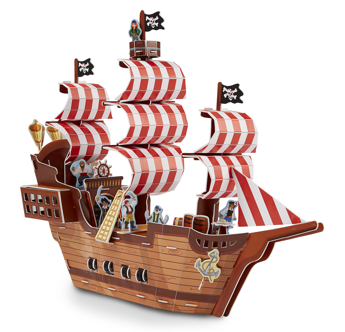 Melissa & Doug Pirate Ship 3d Puzzle 100pc for sale online 