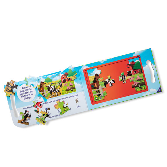 Take Along Magnetic Jigsaw Puzzles - On The Farm Farm Jigsaw Puzzle