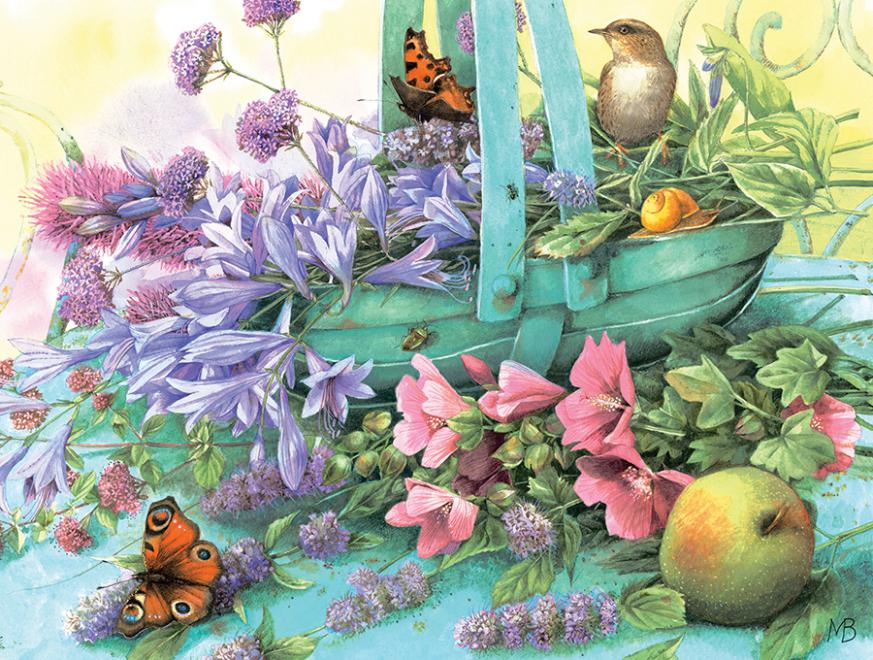 CEACO JIGSAW PUZZLE SUMMER FLOWERS MARJOLEIN BASTIN 300 PCS #2236-7 