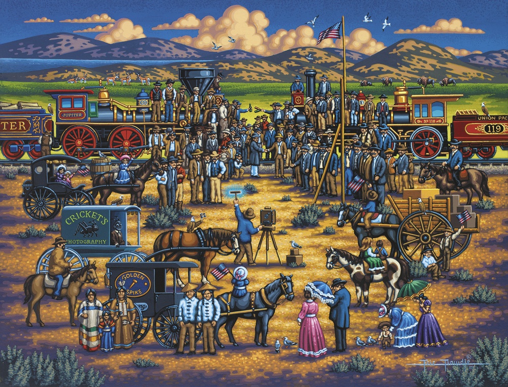 Golden Spike - Scratch and Dent Americana Jigsaw Puzzle