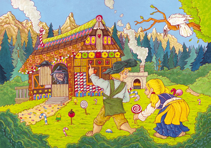 Fairy Tales Hansel And Gretel 50 Pieces Jumbo Puzzle Warehouse
