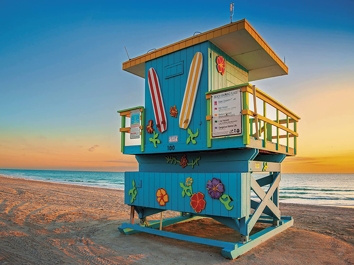 Miami Beach & Ocean Jigsaw Puzzle