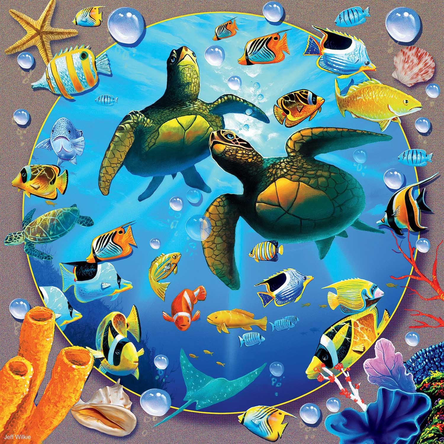New 500 Piece Jigsaw Puzzle Animals~Ocean~Fish Turtle Paradise 