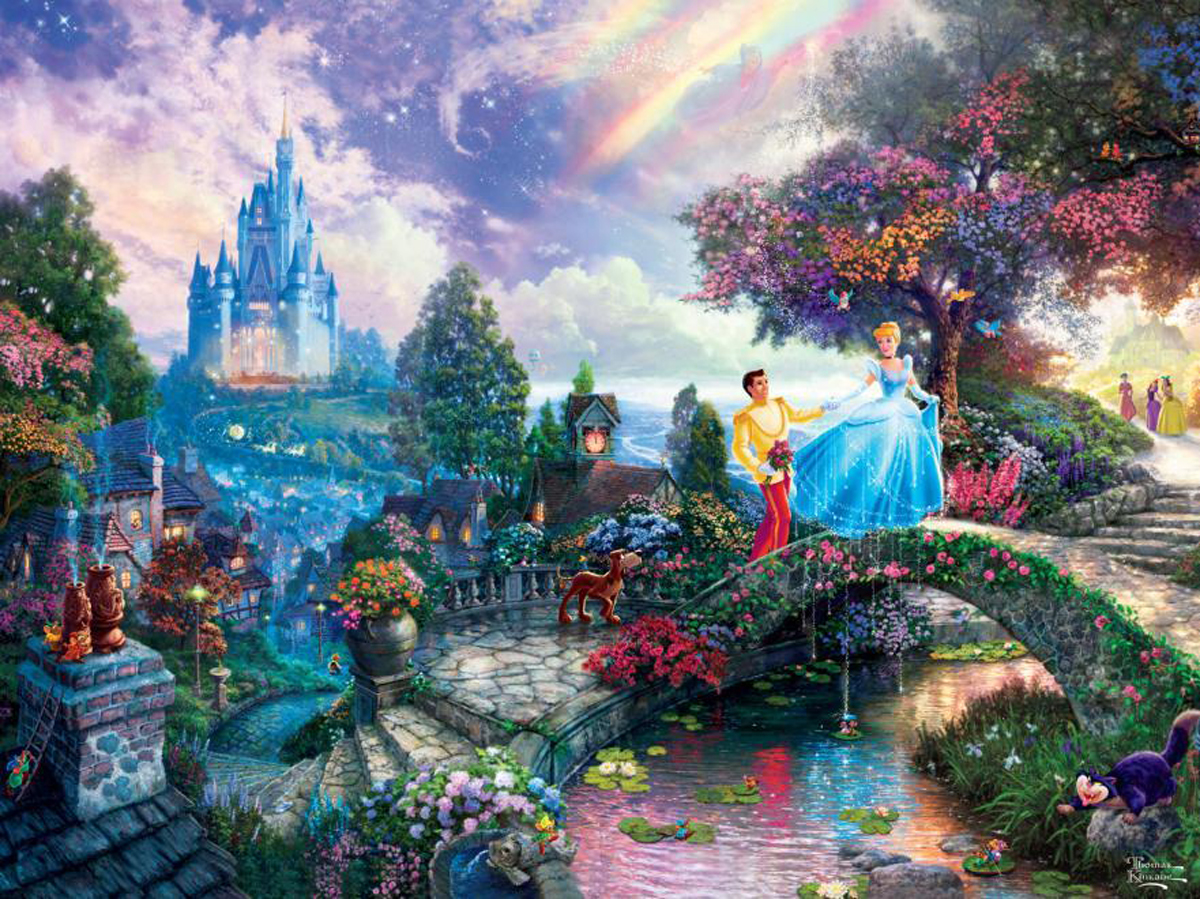 Disney Thomas Kinkade Sleeping Beauty 750 piece Jigsaw Puzzle New Unopened 