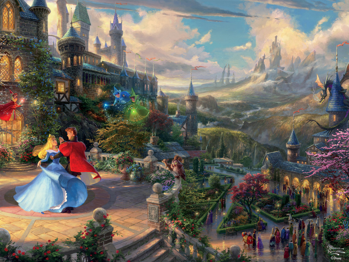 Thomas Kinkade Disney - Sleeping Beauty Enchanting Disney Jigsaw Puzzle