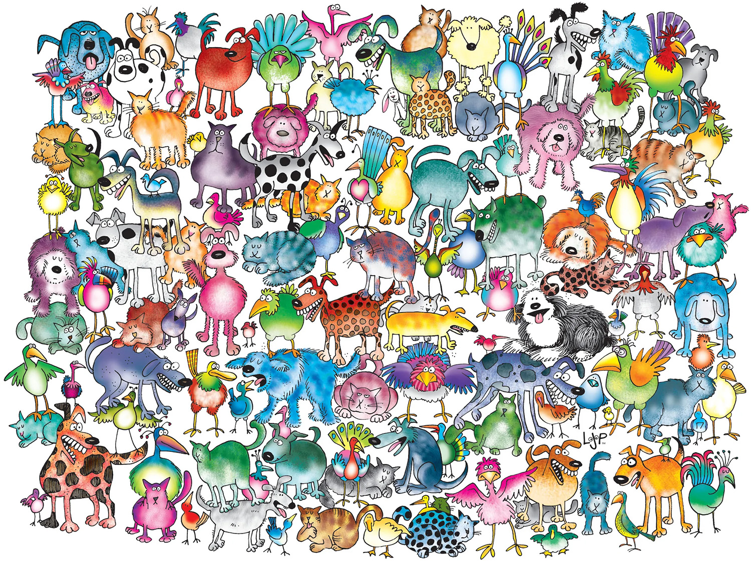Animal Jam - Cats and Dogs Animals Jigsaw Puzzle