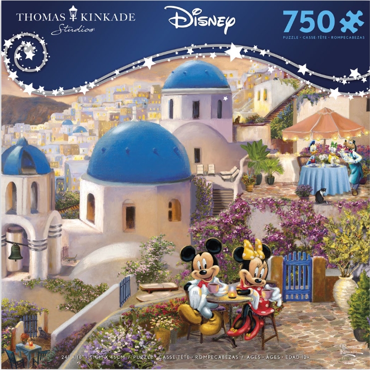 Mickey and Minnie in Greece - Scratch and Dent Disney Jigsaw Puzzle