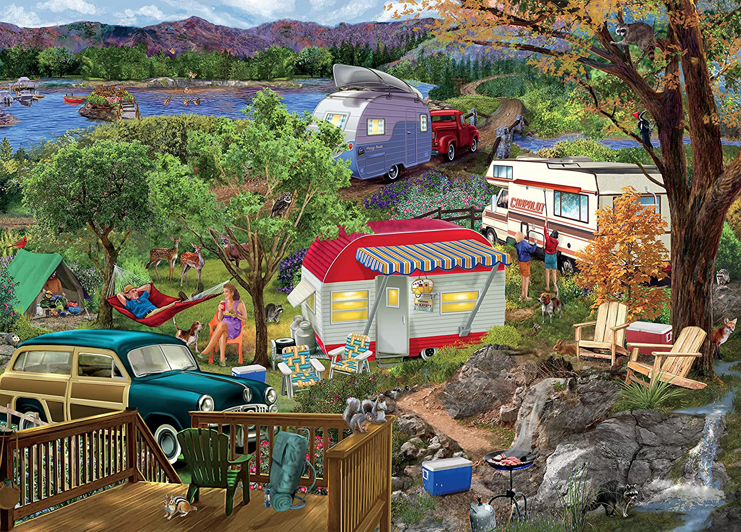 Camping Forest Jigsaw Puzzle