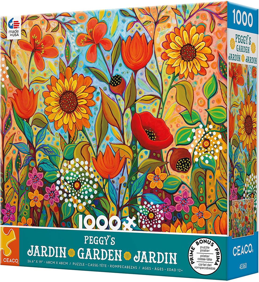 Peggy's Garden - Joy in the Morning - Scratch and Dent Flower & Garden Jigsaw Puzzle