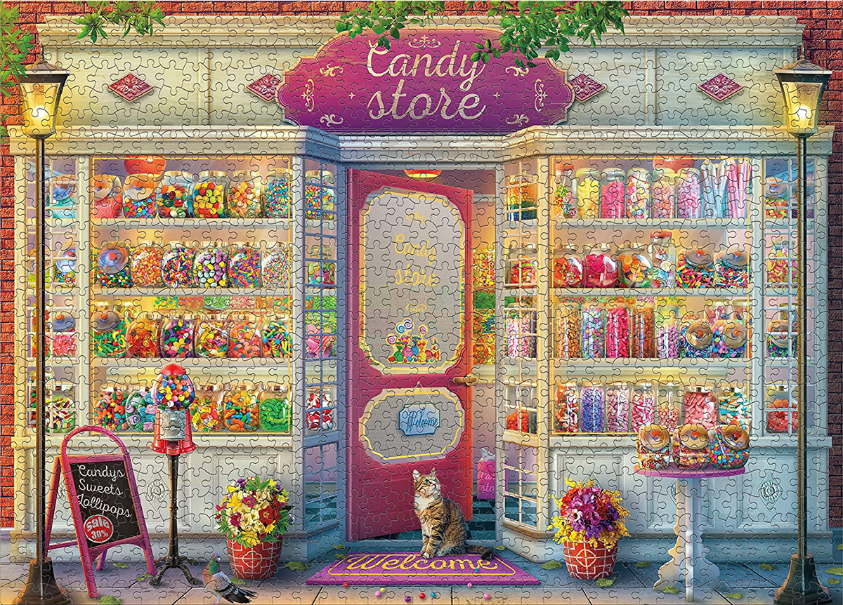 Shop Windows - Candy Store General Store Jigsaw Puzzle