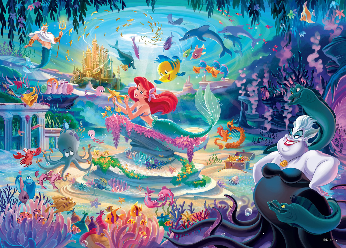 Ocean View Under The Sea Round Jigsaw Puzzle By A Broader View