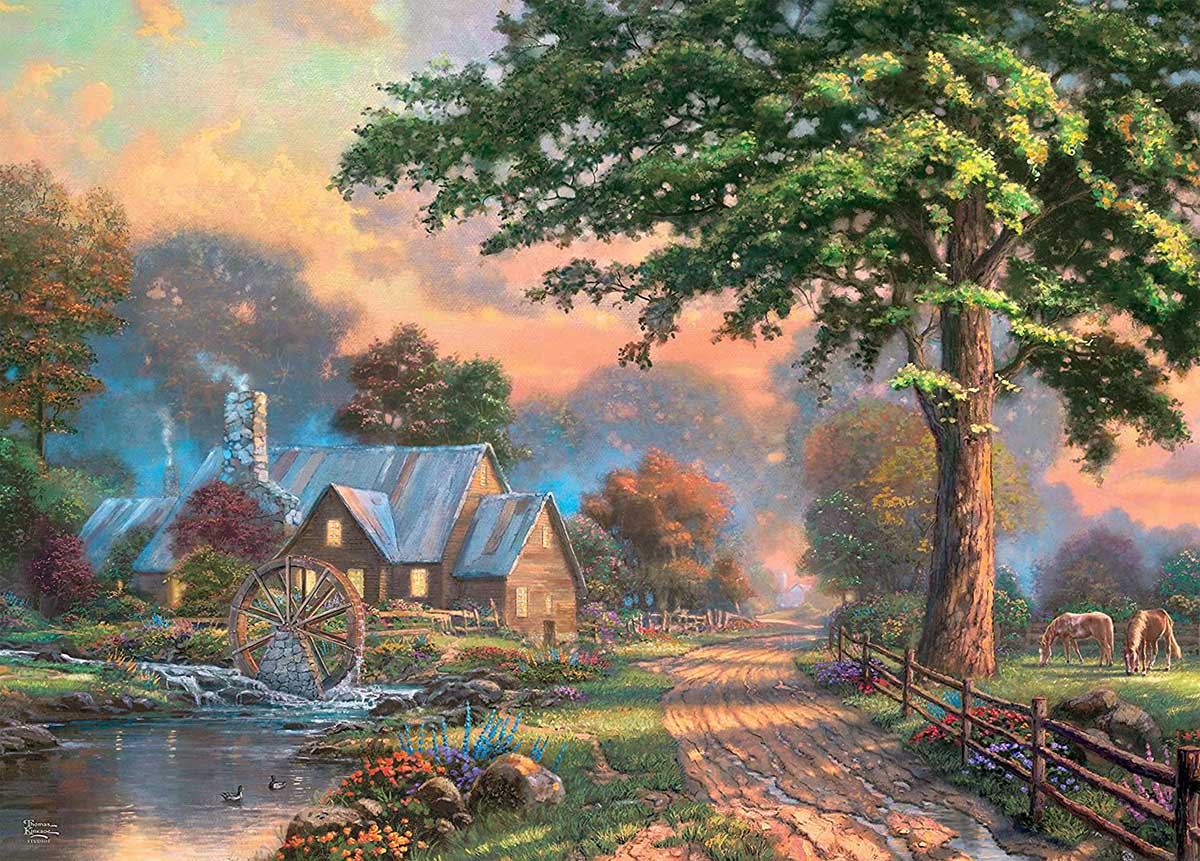 Stillwater Cottage - Scratch and Dent, 1000 Pieces, Ceaco | Puzzle ...