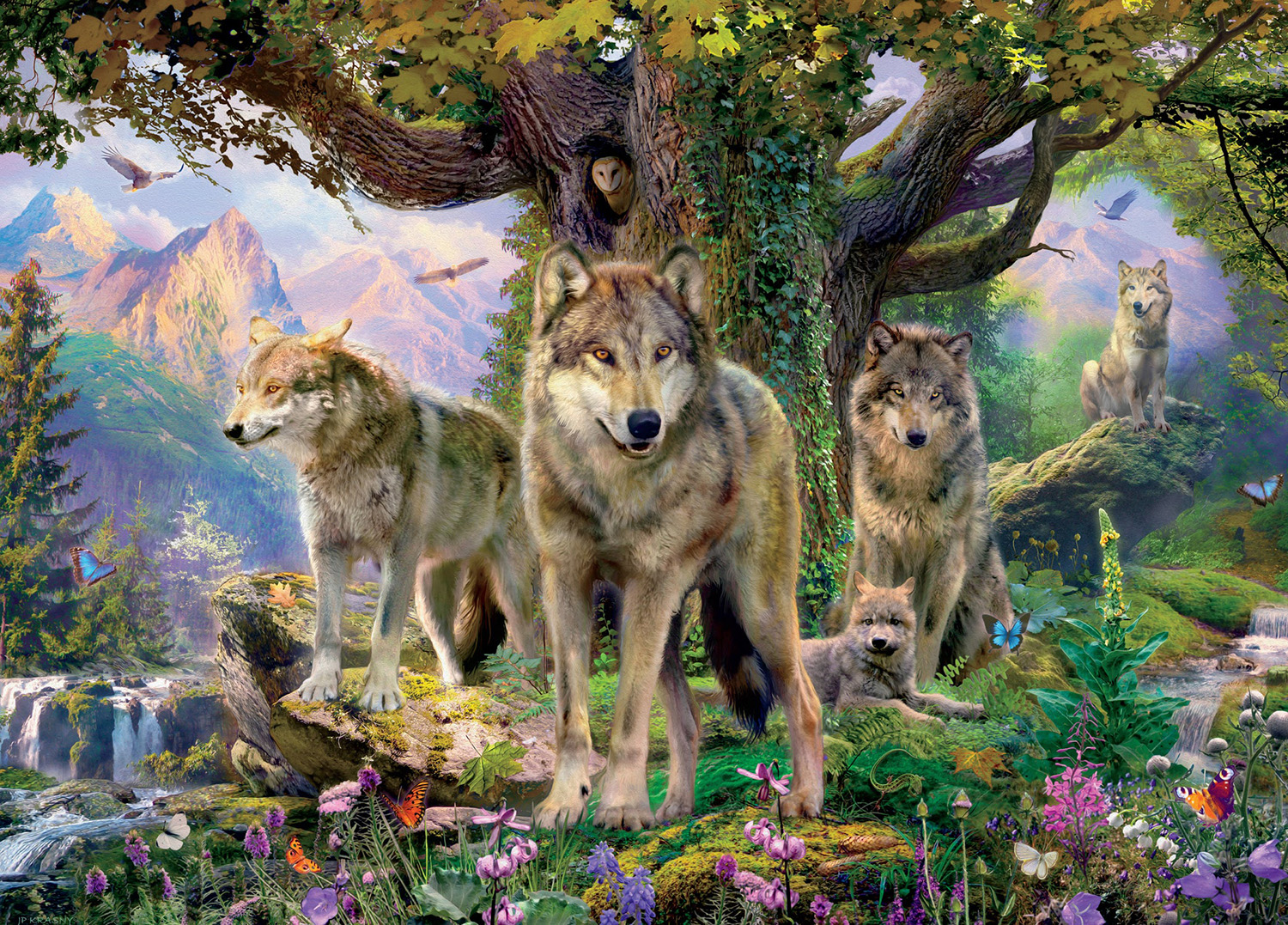 Pack of Wolves Wolf Jigsaw Puzzle