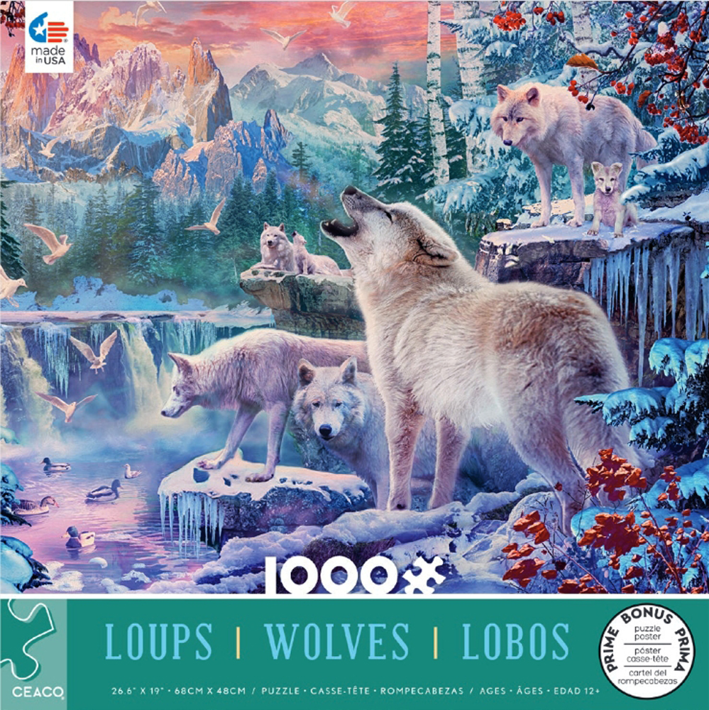 Wolves - White Wolves Wolf Jigsaw Puzzle