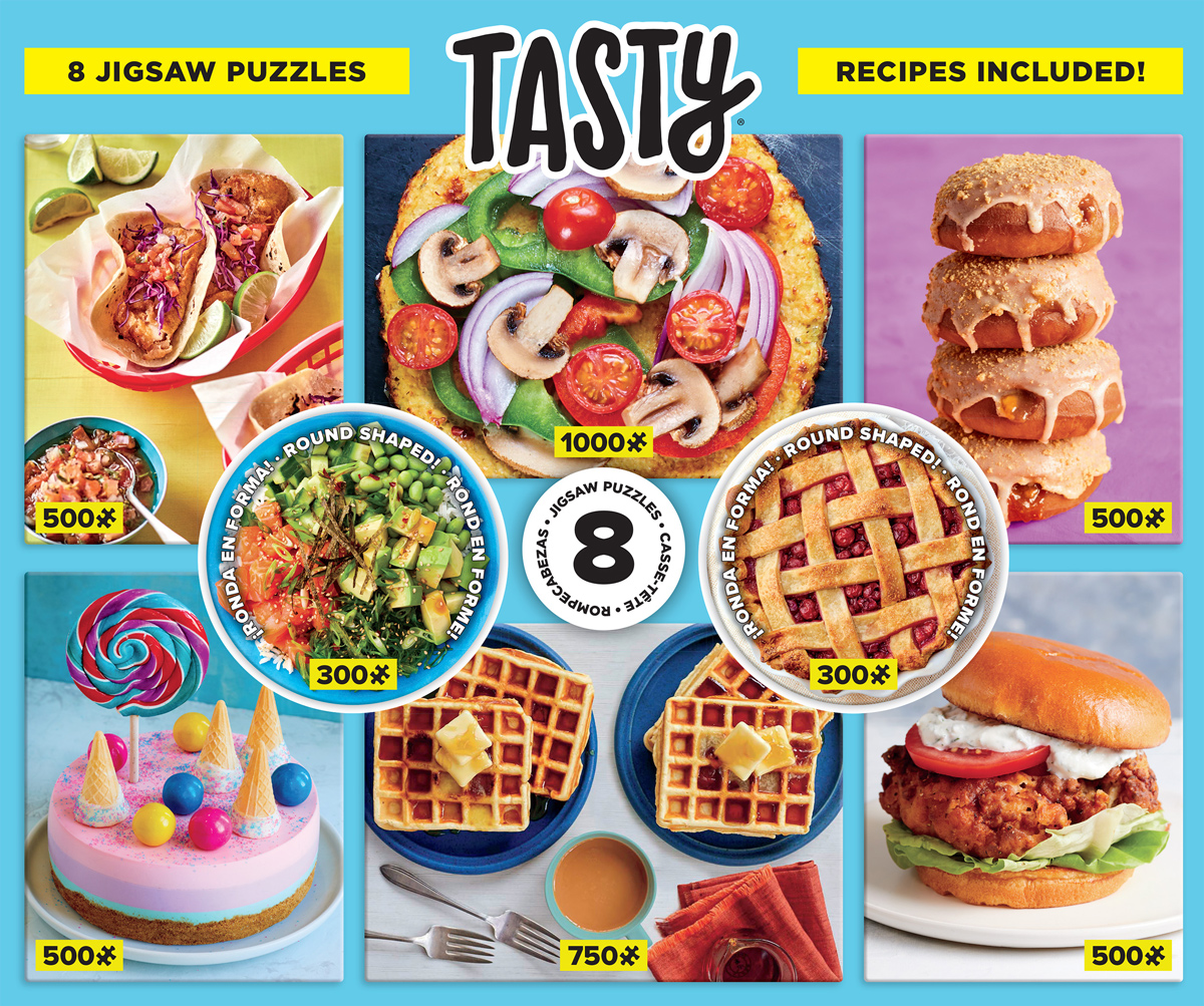Buzzfeed Tasty 8 in 1 Puzzle Set Food and Drink Jigsaw Puzzle