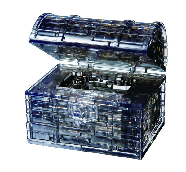 Treasure Chest 3D Crystal Puzzle Pirate Jigsaw Puzzle