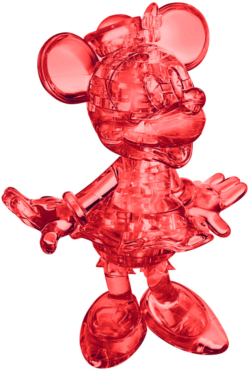 Red Minnie Mouse Original 3D Crystal Puzzle Mickey & Friends 3D Puzzle