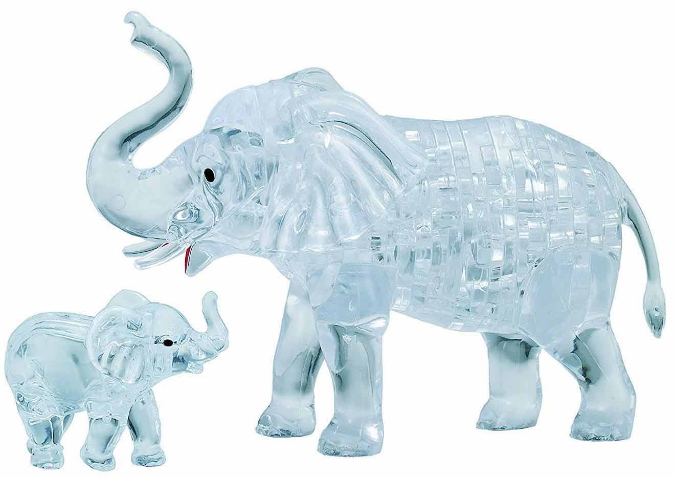 Elephant and Baby Original 3D Crystal Puzzle Elephant 3D Puzzle