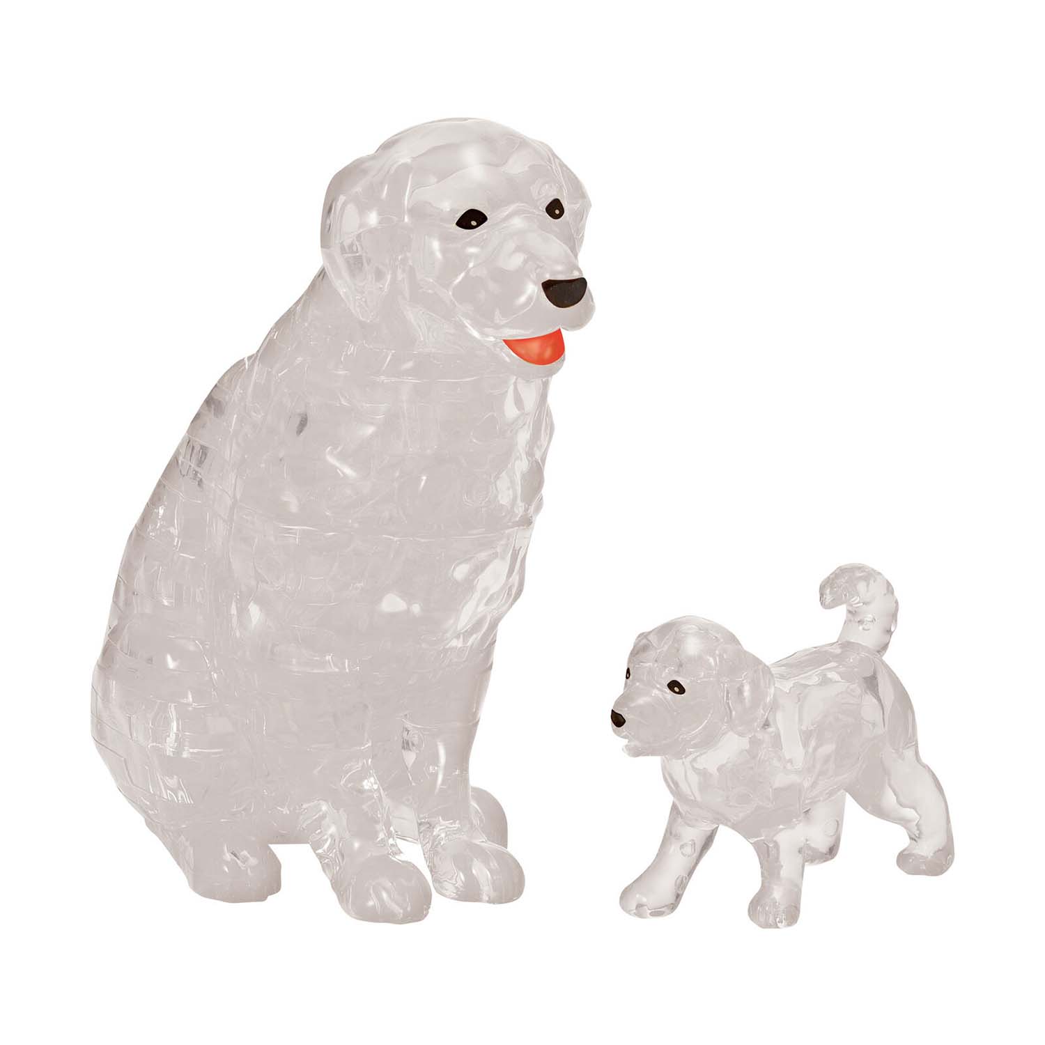 Dog and Puppy 3D Crystal Puzzle Dogs 3D Puzzle