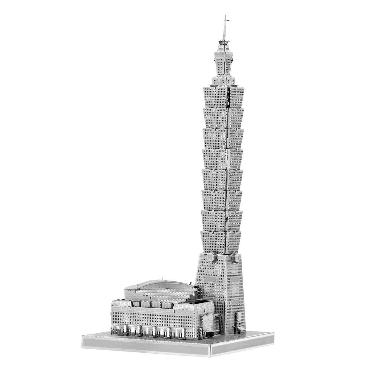 Taipei 101 Landmarks & Monuments Metal Puzzles