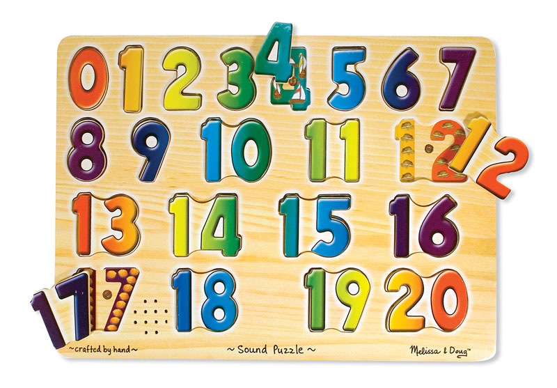 Numbers, 8 Pieces, Melissa and Doug | Puzzle Warehouse