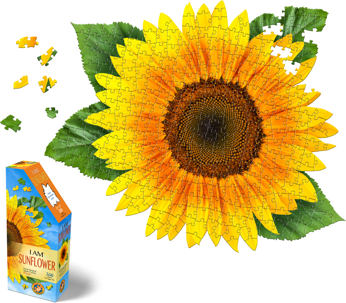 I Am Sunflower Flower & Garden Shaped Puzzle