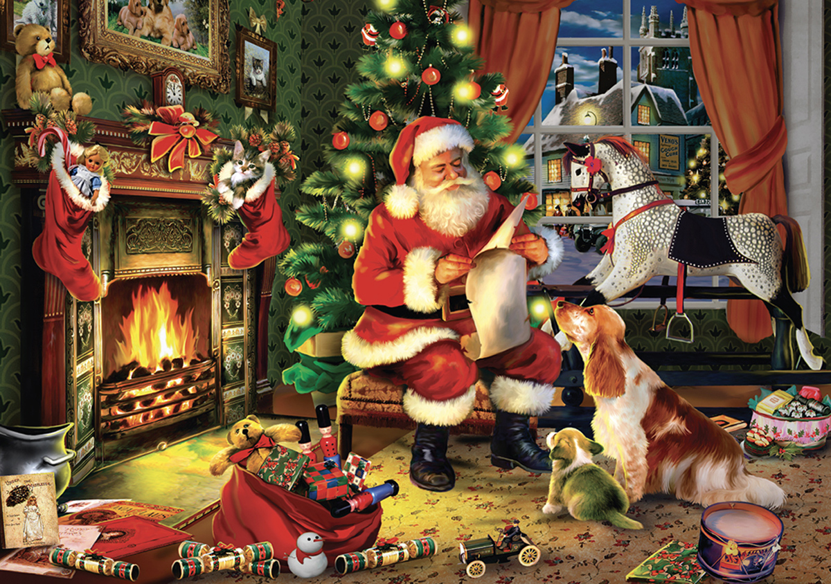 Santa's List Christmas Jigsaw Puzzle
