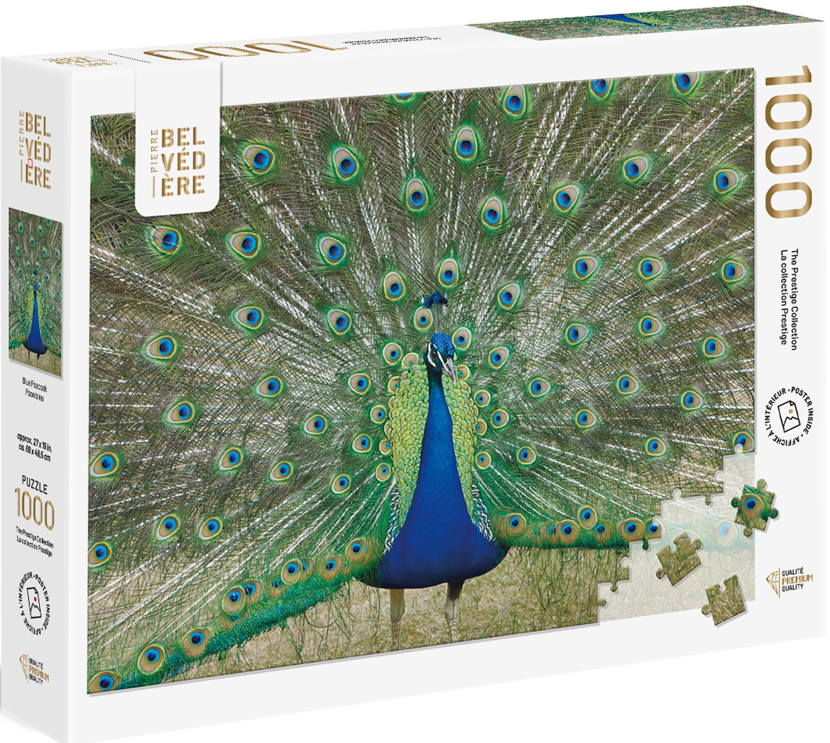 Blue Peacock Birds Jigsaw Puzzle