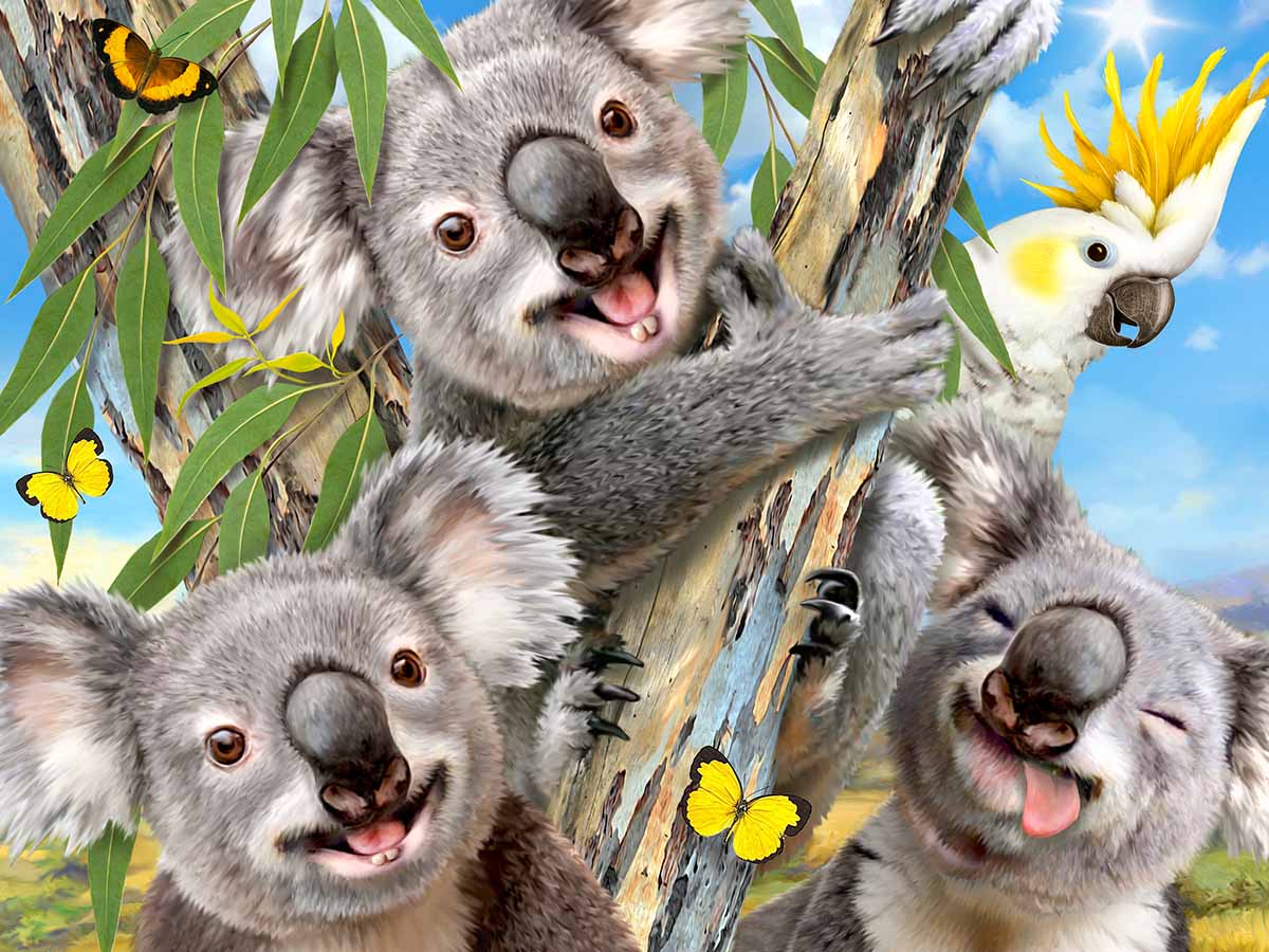 Koala Selfie Animals Jigsaw Puzzle