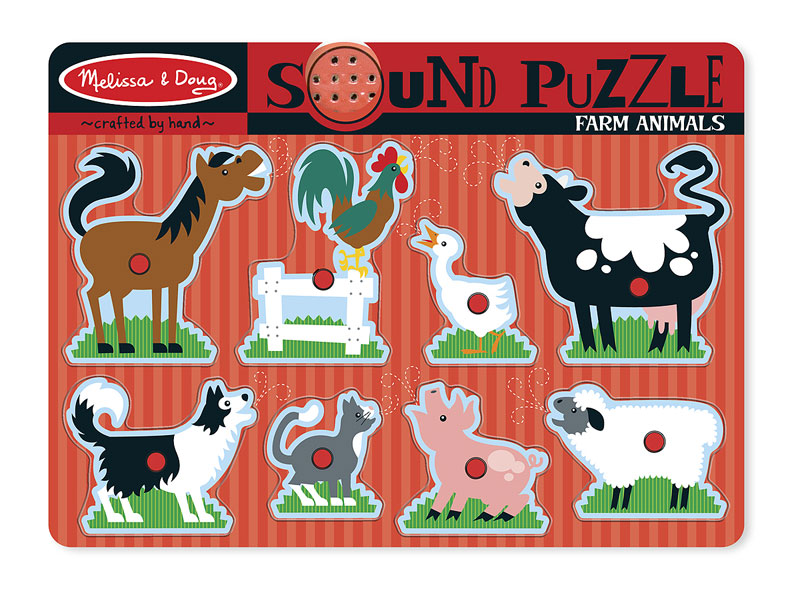 Farm Animals, 8 Pieces, Melissa and Doug | Puzzle Warehouse