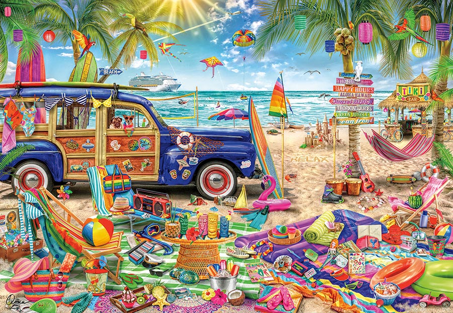 Aimee Stewart Family Vacation 2000 Piece Jigsaw Puzzle