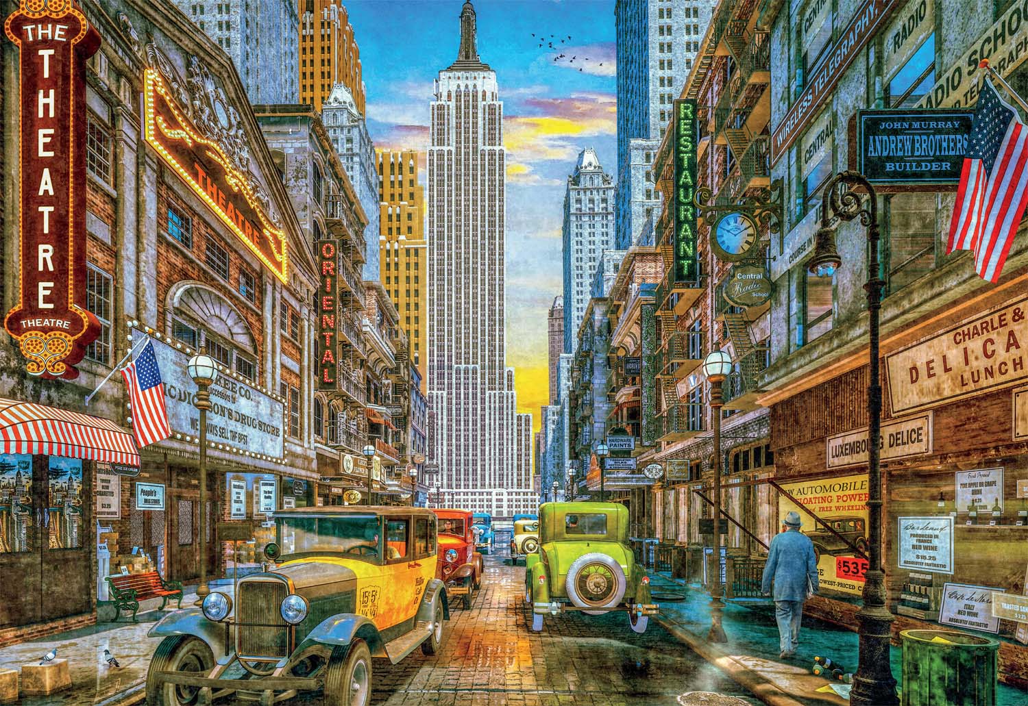 Old New York New York Jigsaw Puzzle